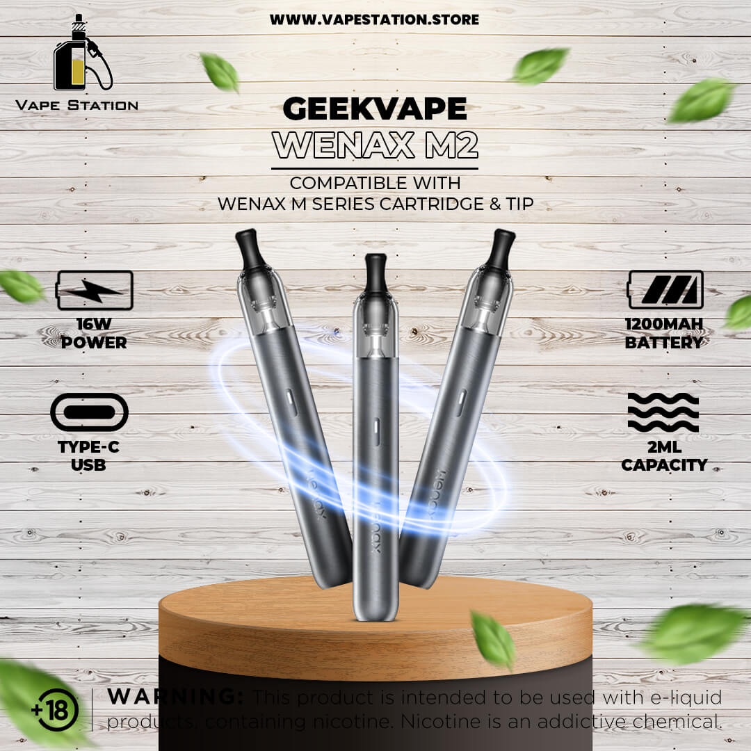 Geekvape Wenax M2 Pod System Kit 1200mAh 2ml Vape Station Geekvape Wenax M2 Pod System Kit 1200mAh 2ml Vape Station