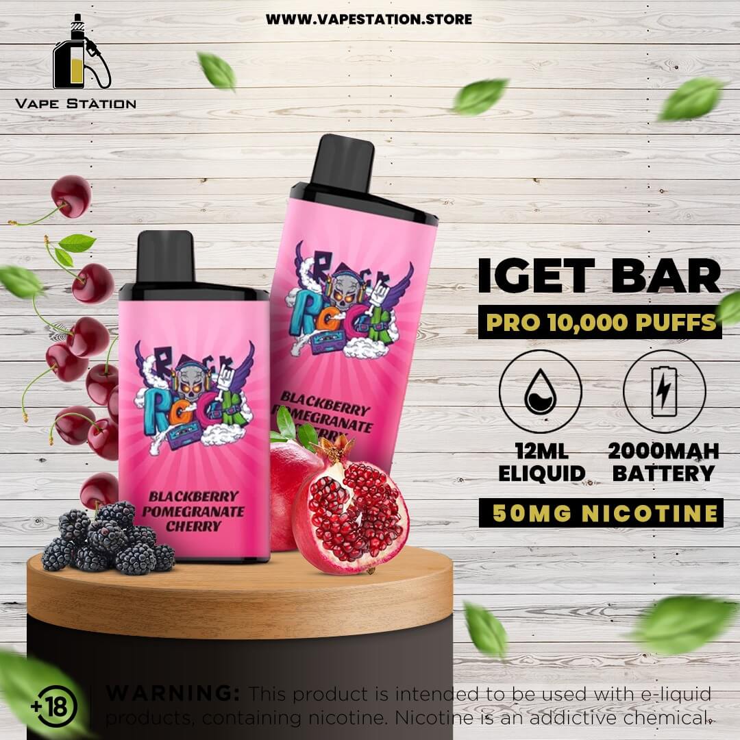 IGET BAR PRO 10000 puffs vape industrial design, rugged rectangular vape, graffiti style vape - IGET BAR PRO 10,000 Puffs Disposable Pod Device – Vape Station