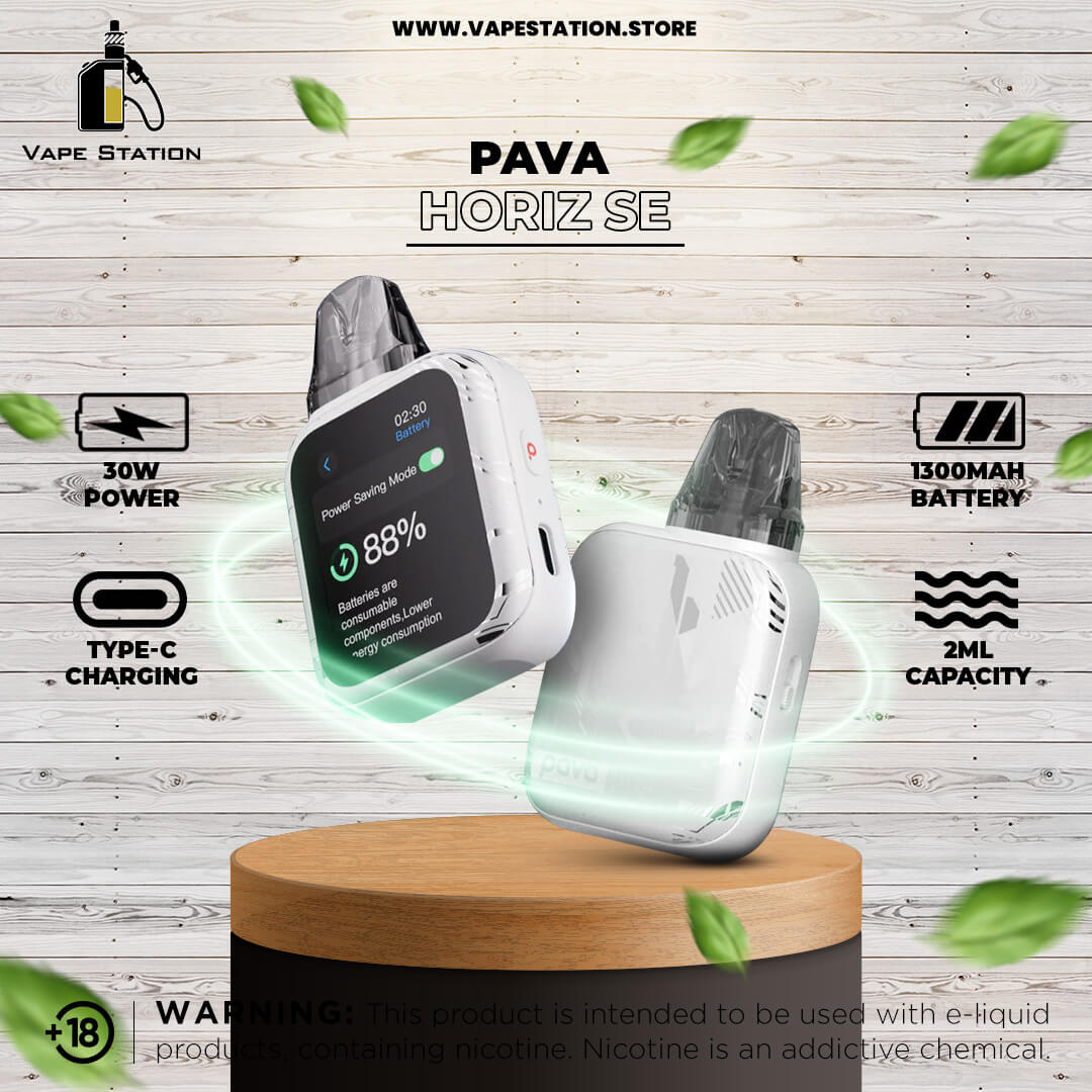 pava vape PAVA Horiz SE Pod System Kit 1300mAh – Vape Station