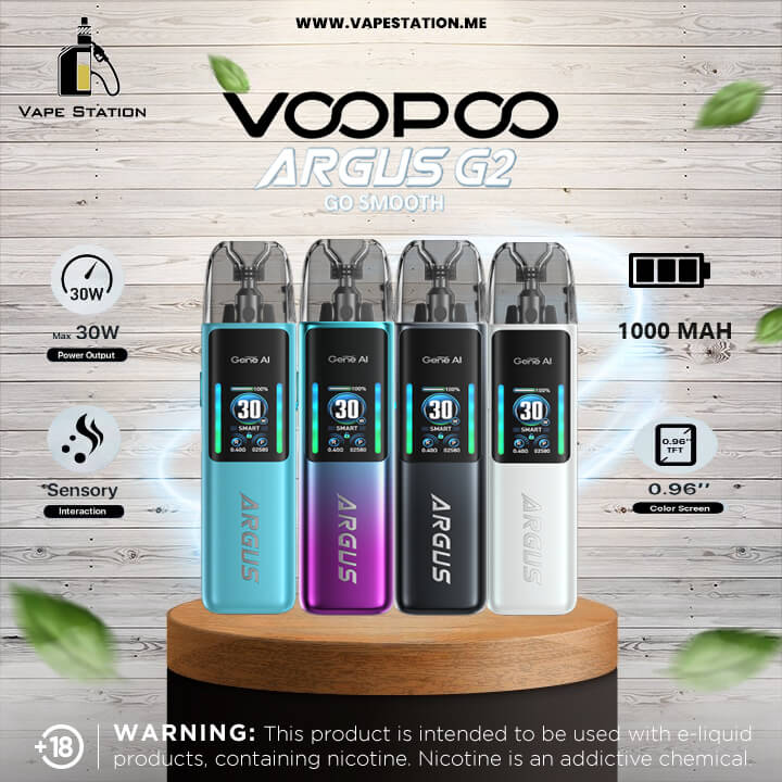 VOOPOO ARGUS G2 Pod System Kit 1000mAh Vape Station VOOPOO ARGUS G2 Pod System Kit 1000mAh Vape Station