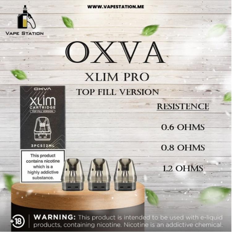 OXVA Xlim TOP Fill Cartridge 2ml & 3ml (3pcs/pack) Vape Station OXVA Xlim TOP Fill Cartridge 2ml & 3ml (3pcs/pack) Vape Station