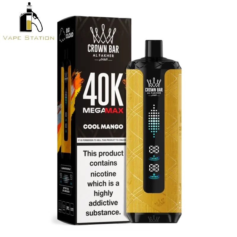 6mg Vape Disposable Al Fakher Crown Bar Mega Max 40,000 Puffs Disposable Vape 6mg Vape Station 6mg Vape Disposable Al Fakher Crown Bar Mega Max 40,000 Puffs Disposable Vape 6mg Vape Station