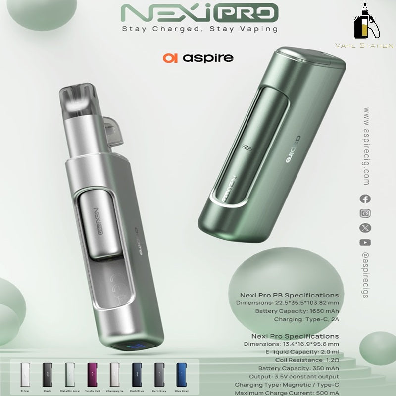 Aspire NEXI Pro Combo Pod System Kit Vape Station Aspire NEXI Pro Combo Pod System Kit Vape Station