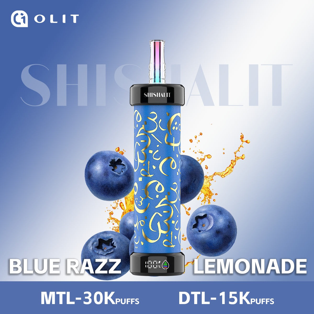 OLIT ShishaLit 30,000 Puffs Rechargeable Disposable Vape 3.5mg - Hooka Vape Station OLIT ShishaLit 30,000 Puffs Rechargeable Disposable Vape 3.5mg - Hooka Vape Station