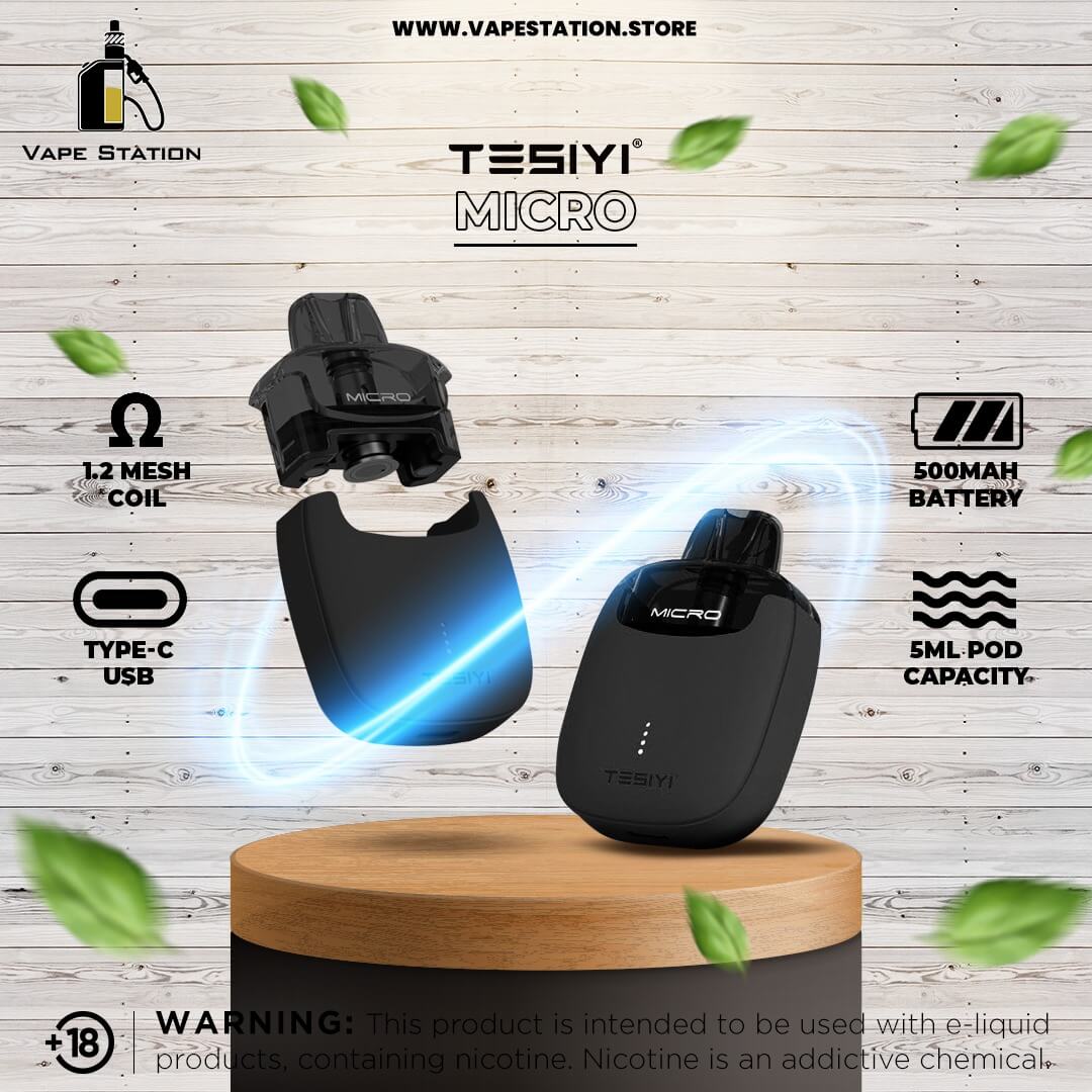TESIYI Micro Pod System Kit 500mAh Vape Station TESIYI Micro Pod System Kit 500mAh Vape Station