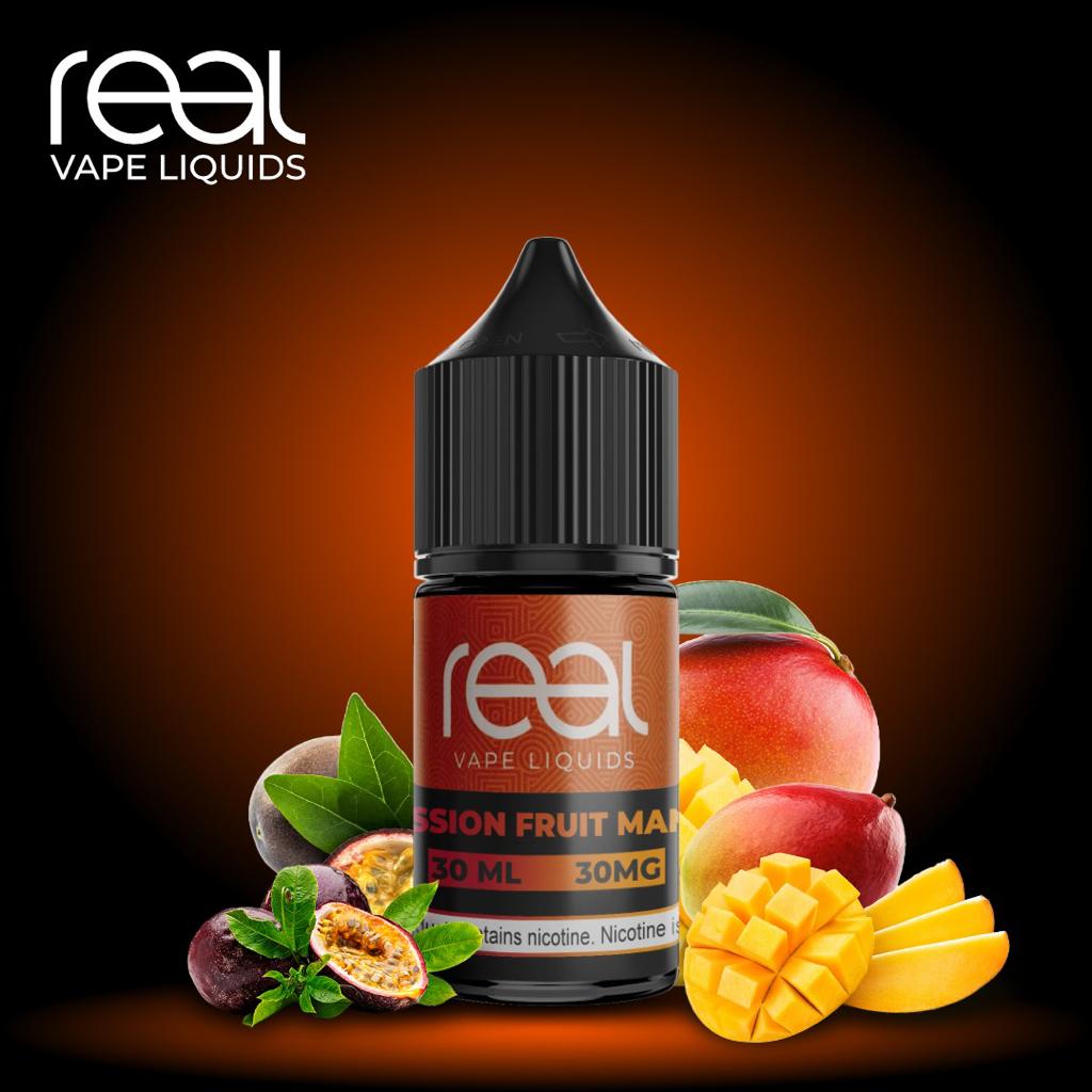 Real Vape Passion Fruit Mango 30ml (Saltnic)  Vape Station