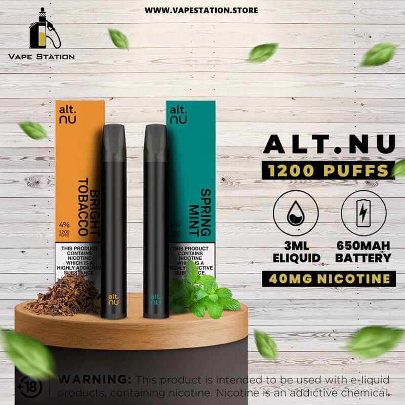 ALT.NU 1200 Puffs Disposable Vape Vape Station ALT.NU 1200 Puffs Disposable Vape Vape Station