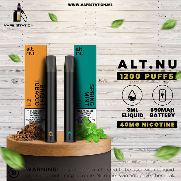 ALT.NU 1200 Puffs Disposable Vape