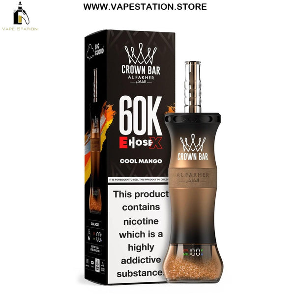 Al Fakher Crown Bar E-Hose X 60,000 Puffs Disposable Vape 6mg - Vape Station