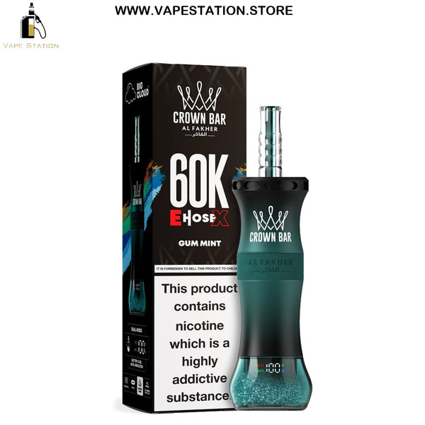 Al Fakher Crown Bar E-Hose X 60,000 Puffs Disposable Vape 6mg - Vape Station
