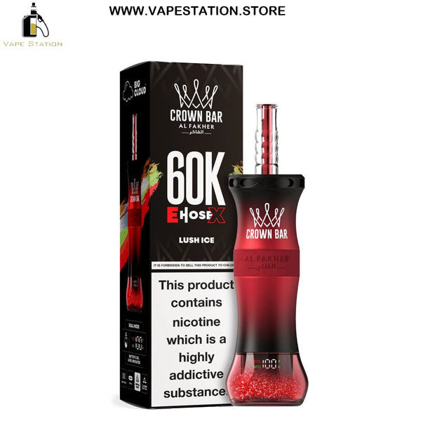Al Fakher Crown Bar E-Hose X 60,000 Puffs Disposable Vape 6mg - Vape Station