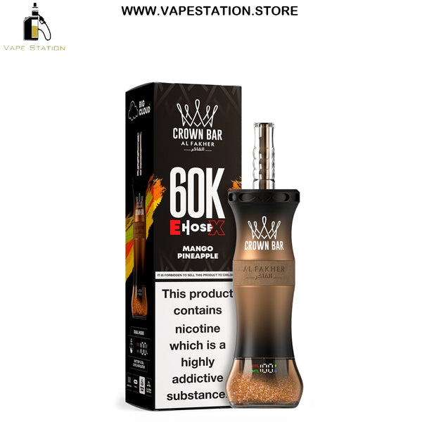 Al Fakher Crown Bar E-Hose X 60,000 Puffs Disposable Vape 6mg - Vape Station