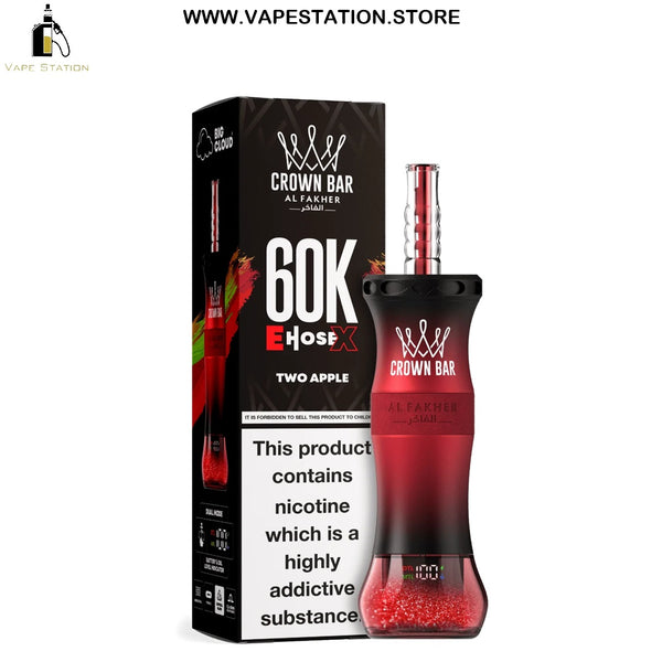 Al Fakher Crown Bar E-Hose X 60,000 Puffs Disposable Vape 6mg - Vape Station