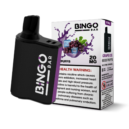 BINGO Bar 6000 Puffs Disposable Vape By VOUG (2% Nicotine)