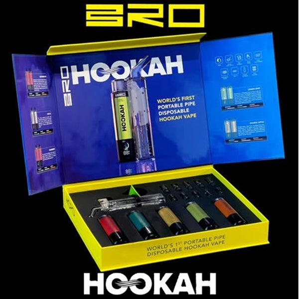 JOY BRO Hookah Happiness Box – 125,000 Puffs Disposable Vape (5 Flavors + DTL Glass Pipe)