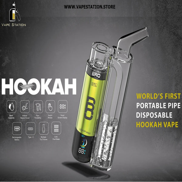 JOY BRO Hookah Happiness Box – 125,000 Puffs Disposable Vape (5 Flavors + DTL Glass Pipe)