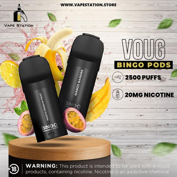 BINGO Pods (2 per pack) 2500 Puffs each