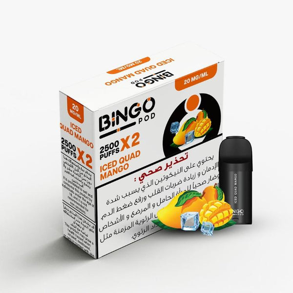 BINGO Pods (2 per pack) 2500 Puffs each