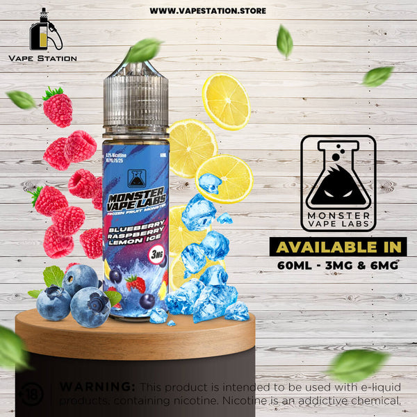 Blueberry Raspberry Lemon Ice Frozen Fruit Monster by MONSTER VAPE LABS