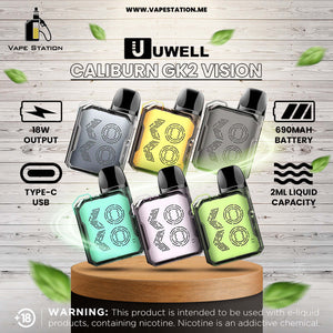 UWELL Caliburn GK2 Vision Pod System Kit 18W 690mAh