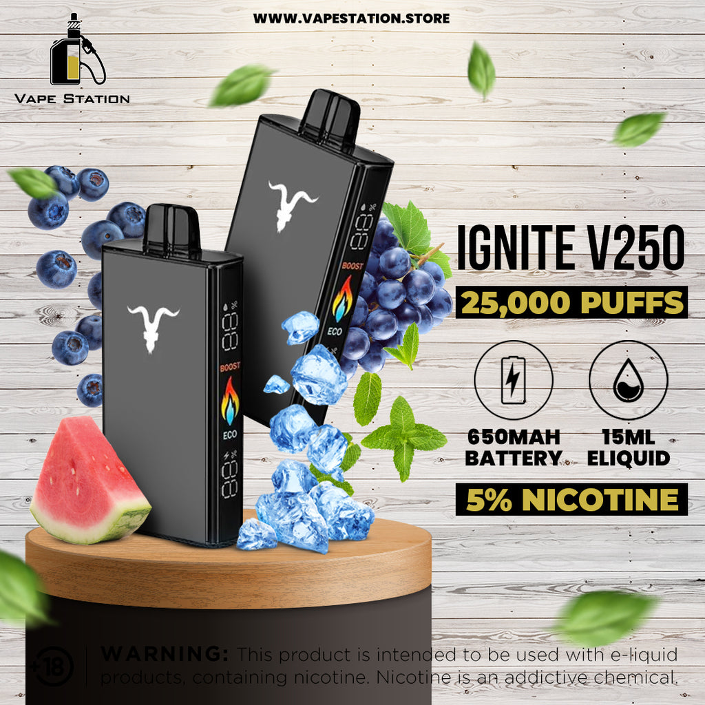 IGNITE V250 25,000 Puffs Disposable Vape Vape Station IGNITE V250 25,000 Puffs Disposable Vape Vape Station