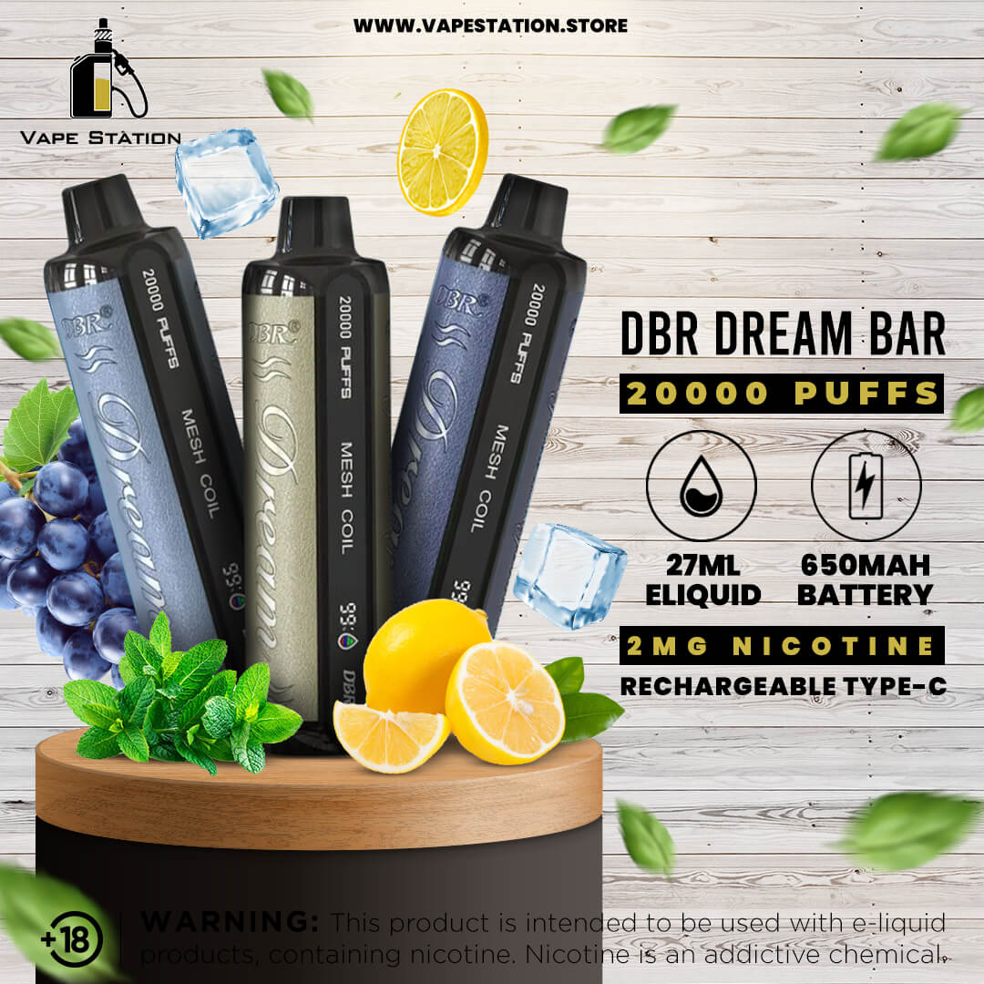 DBR DREAM BAR 20000 Puffs DTL Disposable Vape