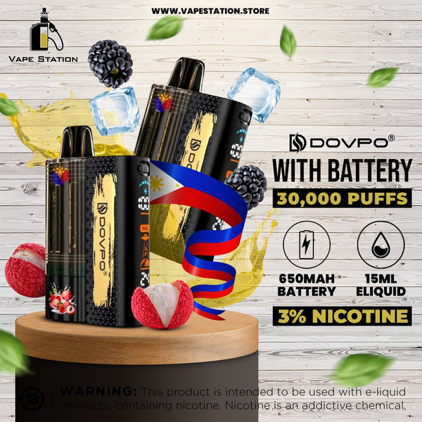 DOVPO 30,000 Puffs Disposable Vape KIT(With Battery) 3% - Vape Station