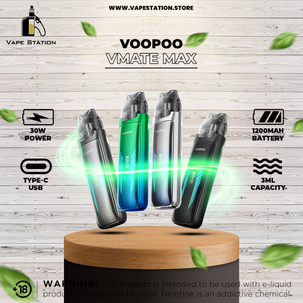 VOOPOO VMATE Max Pod System Kit 1200mAh 30W Vape Station VOOPOO VMATE Max Pod System Kit 1200mAh 30W Vape Station