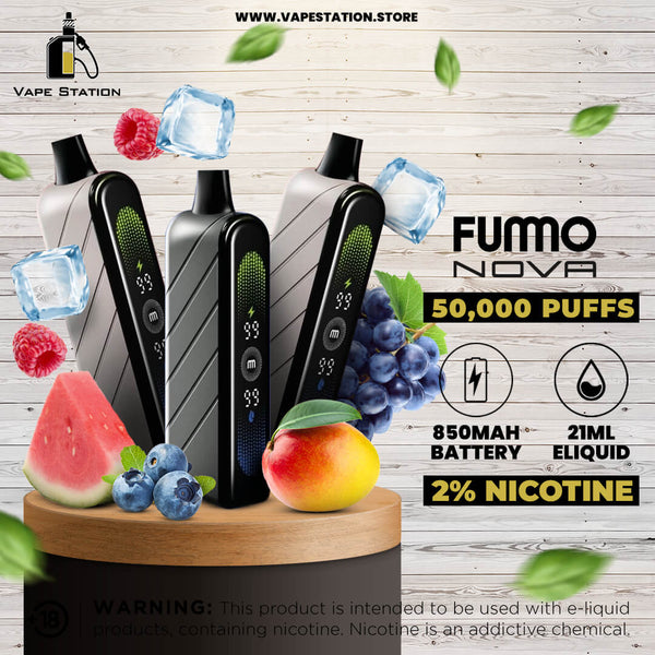 Fummo NOVA 50,000 Puffs Disposable Vape 20mg - Vape Station