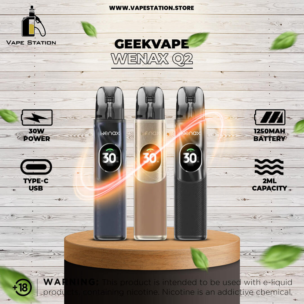 geekvape wenax q2 pod kit GEEKVAPE WENAX Q2 Pod System Kit 1250mAh – Vape Station geekvape wenax q2 pod kit GEEKVAPE WENAX Q2 Pod System Kit 1250mAh – Vape Station