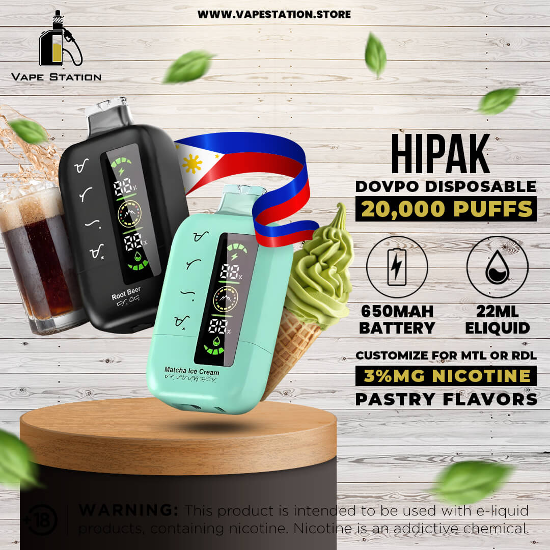 HIPAK 20,000 Puffs Disposable Vape by DOVPO Vape Station HIPAK 20,000 Puffs Disposable Vape by DOVPO Vape Station