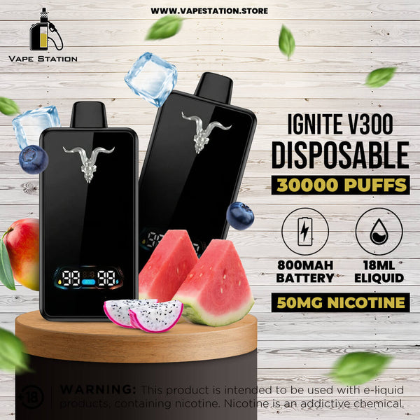 IGNITE V300 30,000 Puffs Rechargeable Disposable Vape 50mg - Vape Station