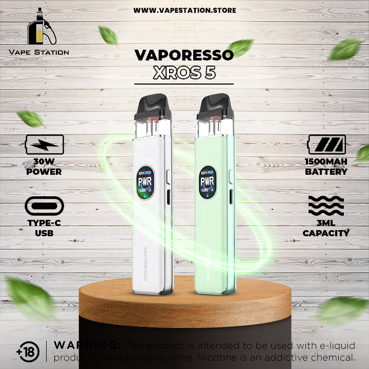 Vaporesso Xros 5 Battery Vaporesso XROS 5 Nano 30W Pod System Vaporesso  Xros 5 Vape Vape Station
