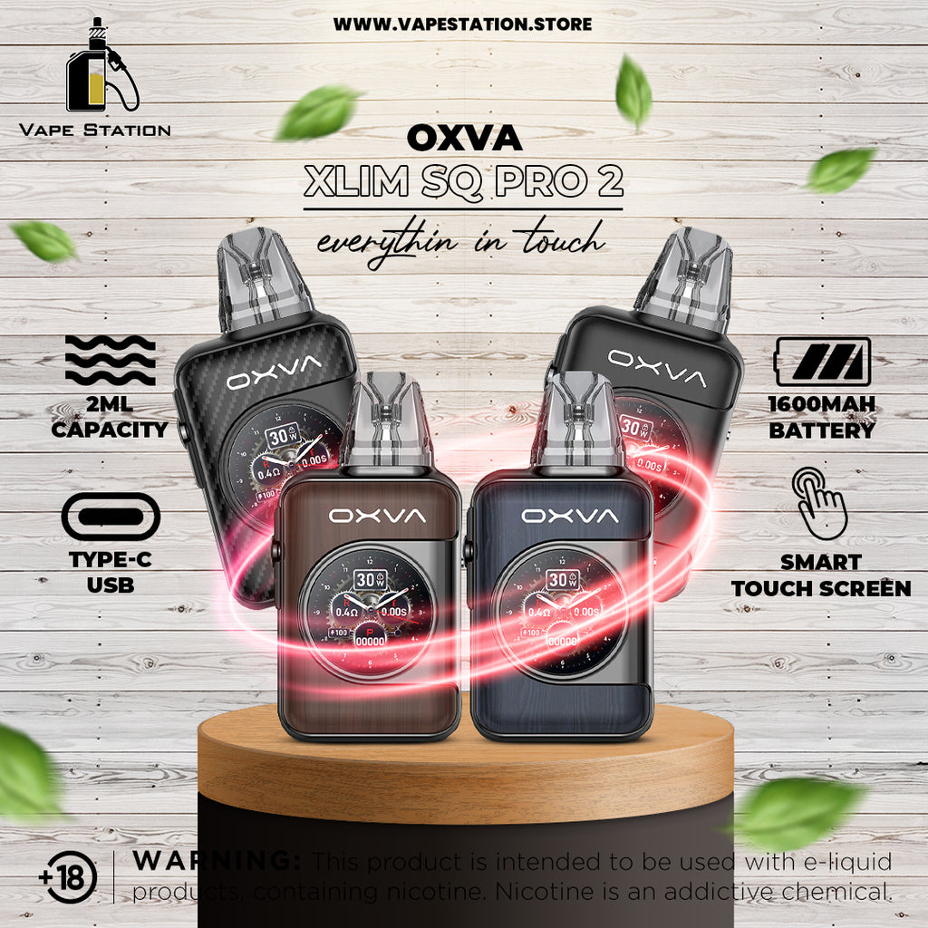 OXVA Xlim SQ PRO 2 Pod System Kit 1,600mAh Vape Station OXVA Xlim SQ PRO 2 Pod System Kit 1,600mAh Vape Station