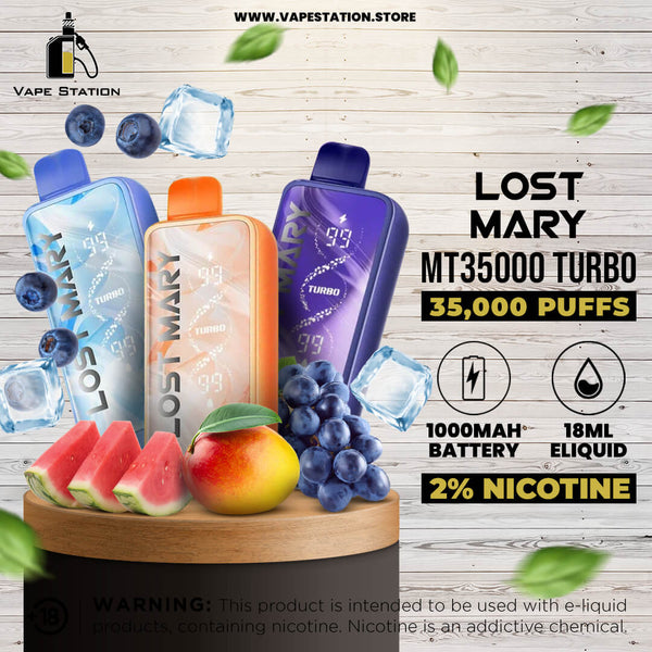 Lost Mary MT35000 Turbo Disposable Vape 35K Puffs - Vape Station