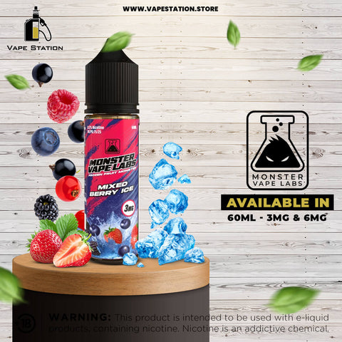 Mixed Berry Ice Frozen Fruit Monster by MONSTER VAPE LABS