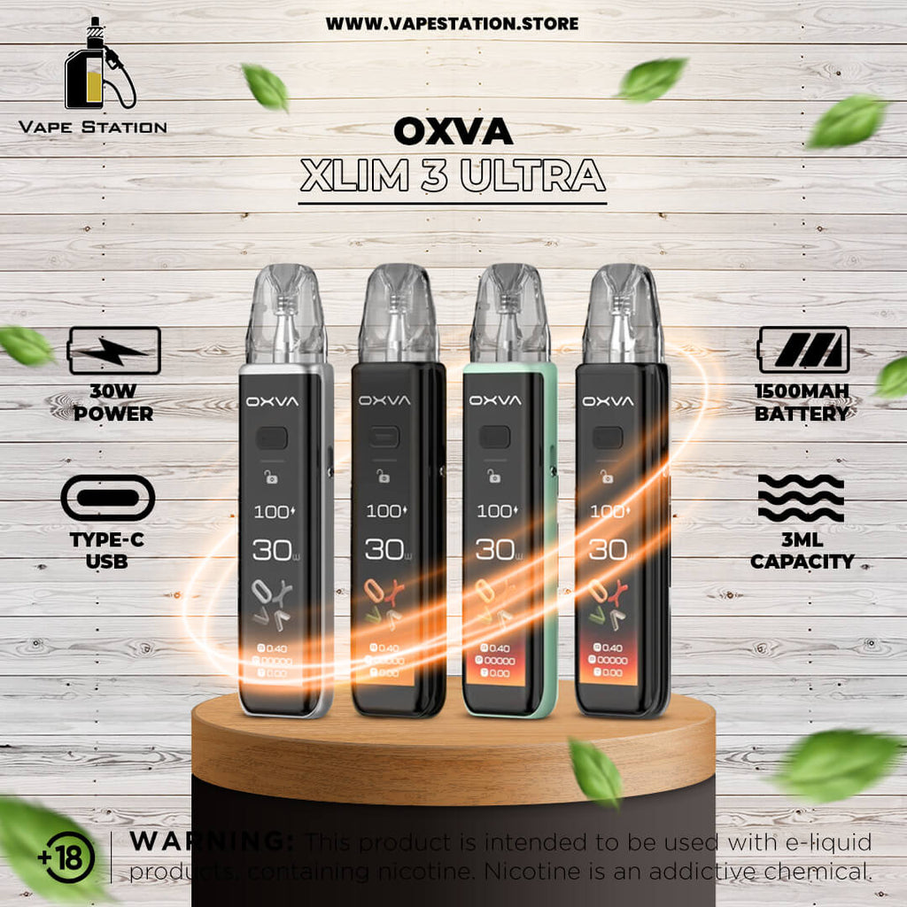 OXVA Xlim 3 ULTRA Pod System Kit 1500mAh 30W – Vape Station