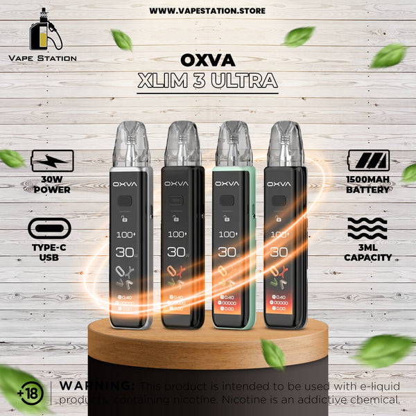 OXVA Xlim 3 ULTRA Pod System Kit 1500mAh 30W - Vape Station
