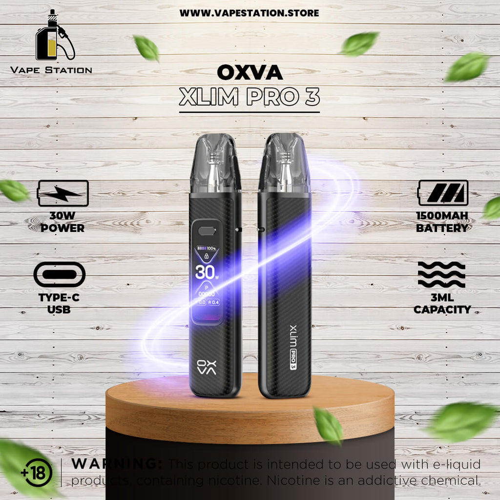 OXVA Xlim PRO 3 Pod System Kit 1500mAh 30W – Vape Station