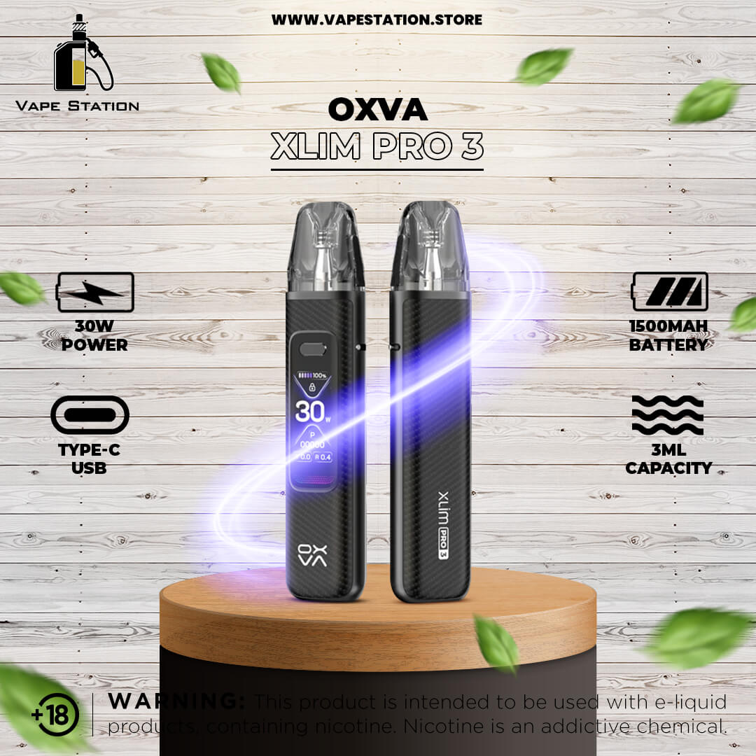 OXVA Xlim PRO 3 Pod System Kit 1500mAh 30W – Vape Station