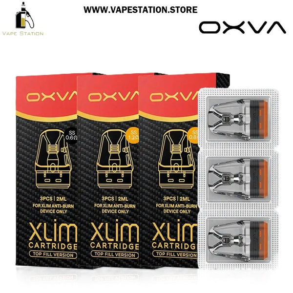 OXVA Xlim SS Cartridge Top Fill 2ml (3Pcs/Pack)