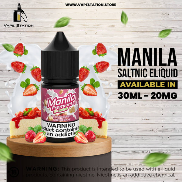 Strawberry Cheesecake by Manila premium E-Juice (Saltnic)