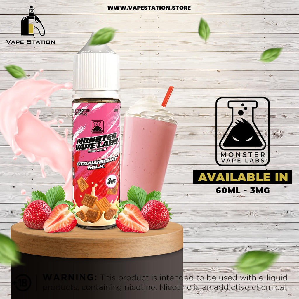 Strawberry Milk by MONSTER VAPE LABS Vape Station Strawberry Milk by MONSTER VAPE LABS Vape Station