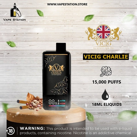 VICIG CHARLIE 15,000 Puffs Disposable Vape By Victoria Cigarette