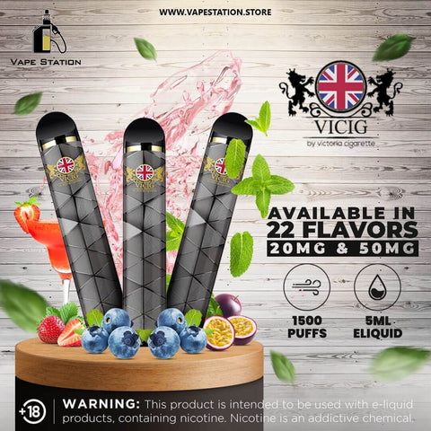 VICIG by Victoria Cigarette 1500 Puffs Disposable Vape