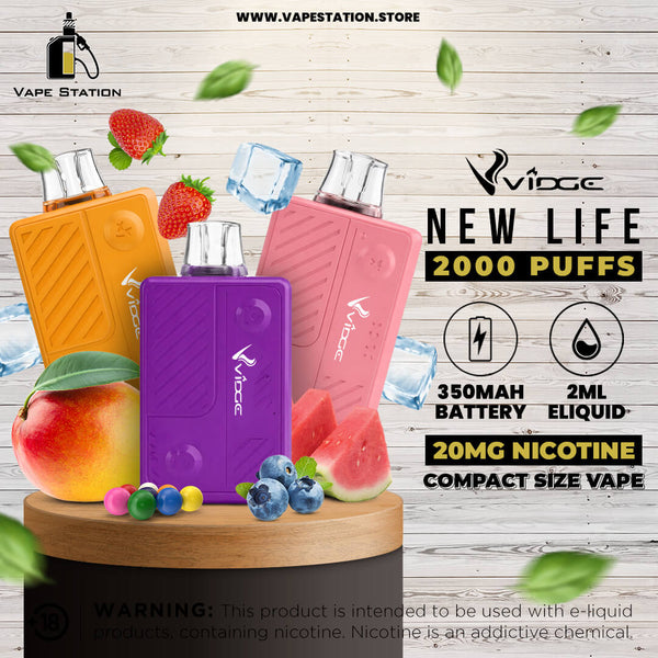 VIDGE New Life 2000 Puffs Disposable Vape 20mg - Vape Station