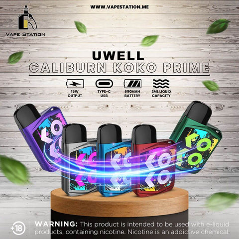 UWELL Caliburn Koko Prime Pod Kit 690mAh