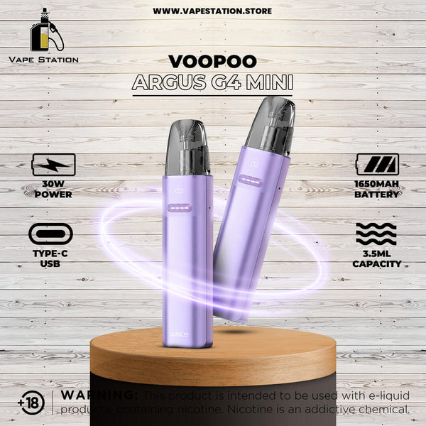 VOOPOO ARGUS G4 Mini Pod System Kit 30W 1650mAh - Vape Station