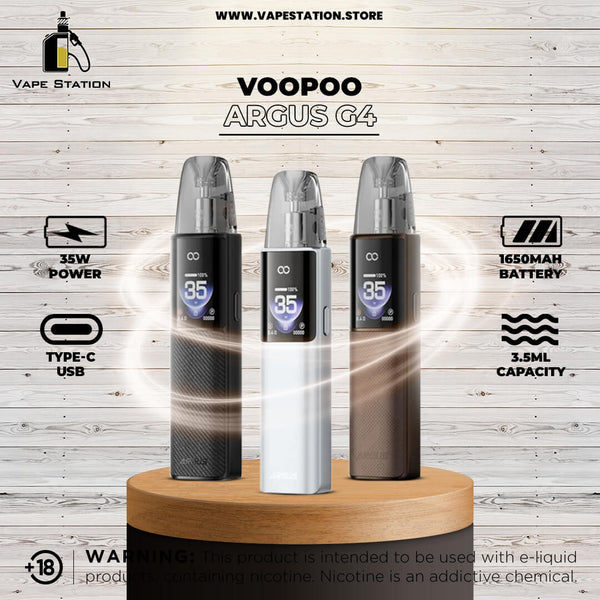 VOOPOO ARGUS G4 Pod System Kit 35W 1650mAh - Vape Station