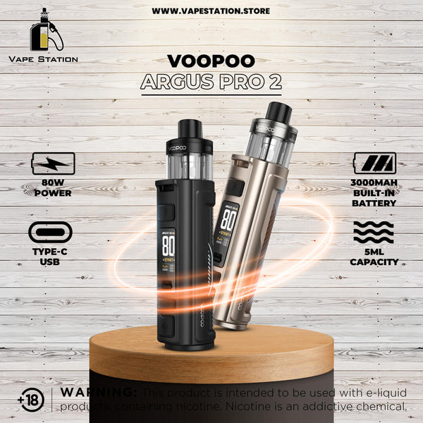 VOOPOO Argus PRO 2 Pod Mod Kit 80W 3000mAh - Vape Station